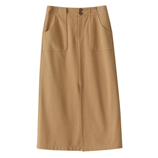 谜底2022冬季新款合身H型中长款半身裙高腰显瘦时尚通勤224MB1612 商品图4