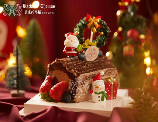 圣诞树干蛋糕1  Christmas tree trunk chocolate 商品图0