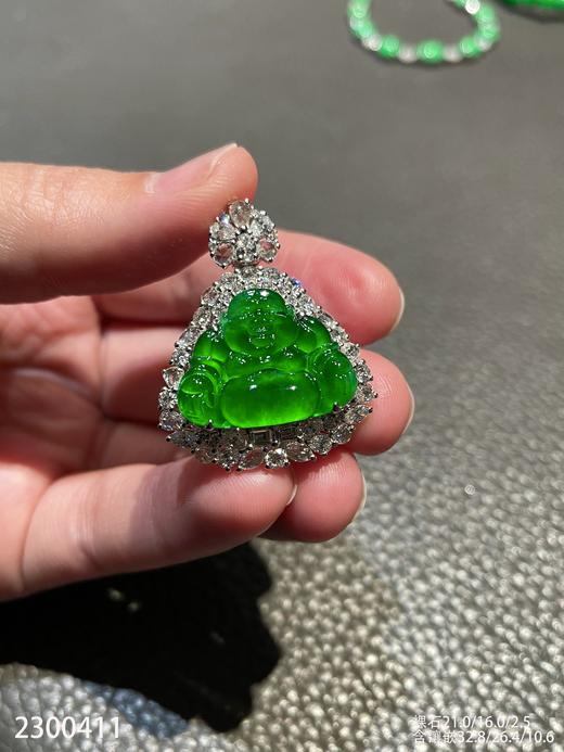 老坑玻璃黄阳佛公 92999【2300411】 商品图6