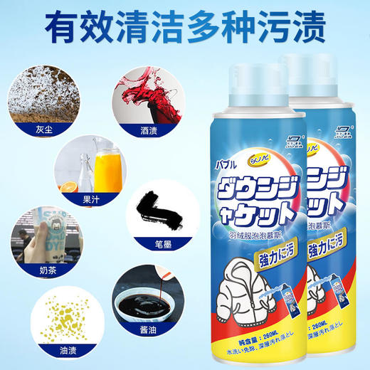 【特惠3瓶装】羽绒服免水洗纳米高泡，溶菌去味，养护衣物，温和天然 商品图1