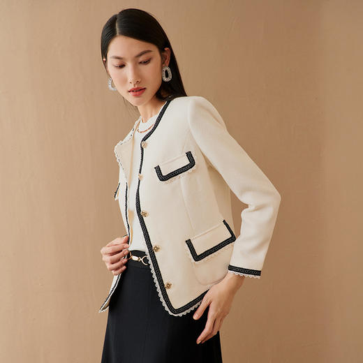 EITIE爱特爱春季新款女装时尚气质小香风外套6903603 商品图1