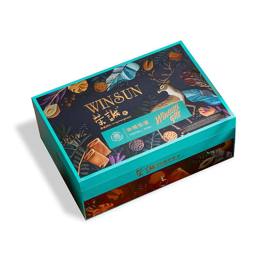 荣诚2021年货 幸福恋语1228g 坚果巧克力蛋卷曲奇糕点组合礼盒 商品图4