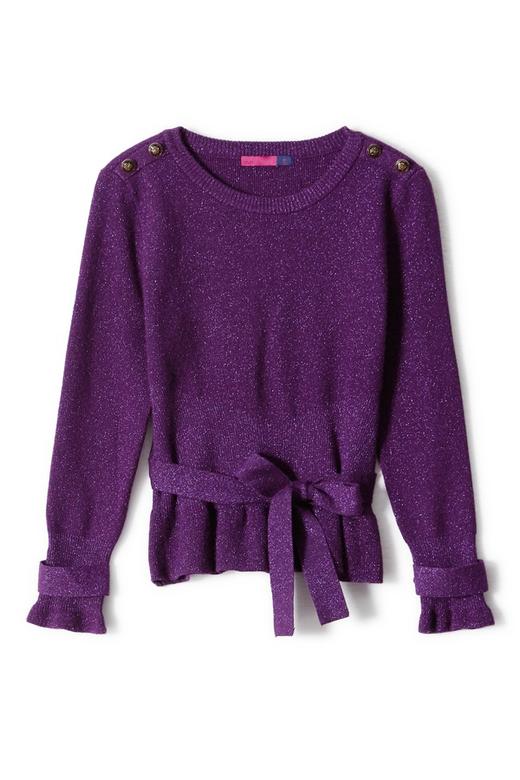 AVA 紫色修身束腰上衣 5659 商品图4