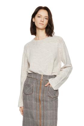 AUGUST 1 EIGHT 奶油色休闲百搭毛衫 4285