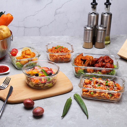 乐扣乐扣玻璃保鲜盒饭盒便当盒宝宝辅食上班族微波炉冰箱收纳 商品图4