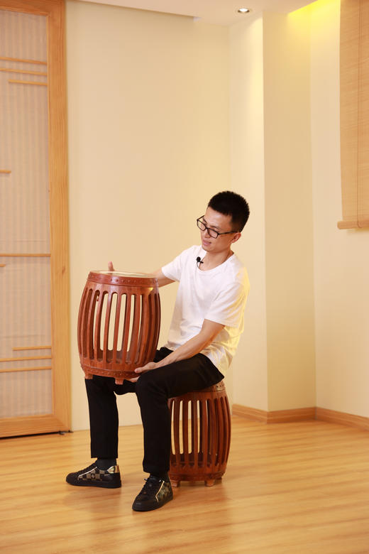 红桥红  家具严选  缅甸花梨（大果紫檀）【48 石面 直棂式鼓凳】 商品图7