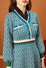 Le Malene 孔雀蓝针织V领连衣裙 10828 商品缩略图2