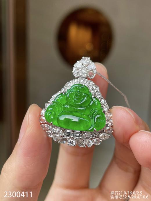 老坑玻璃黄阳佛公 92999【2300411】 商品图5