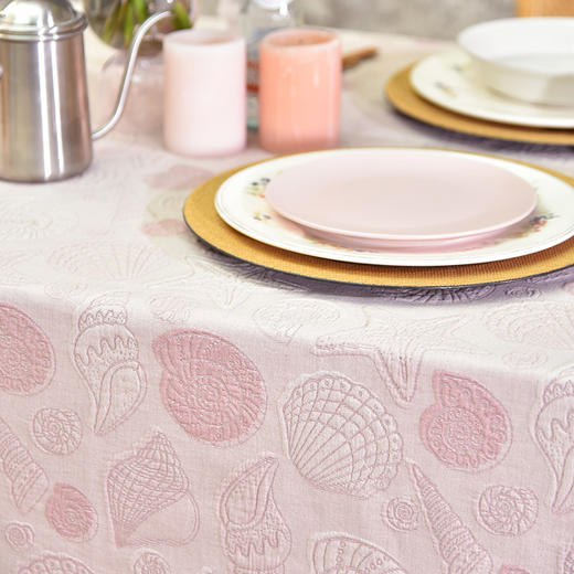 维多利亚的贝壳系列桌布浮雕印花精致台布 商品图2