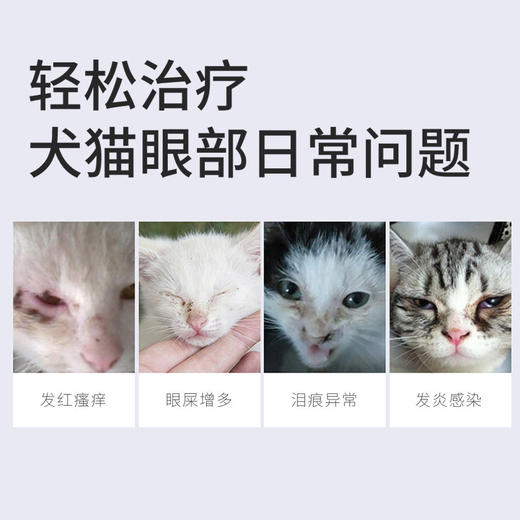 巴士宠新品 目炎灵硫酸新霉素滴眼液8ml角膜炎结膜炎流泪 带兽字药【5送2，10送5】 商品图2