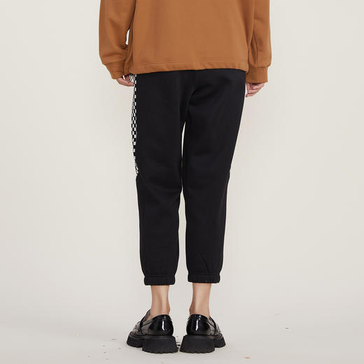 谜底2022冬新款时尚百搭加绒加厚卫裤女宽松萝卜九分裤224MK1613 商品图2