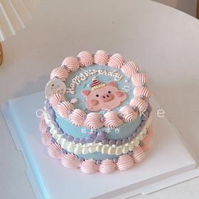 小猪复古蛋糕-低糖处理无添加