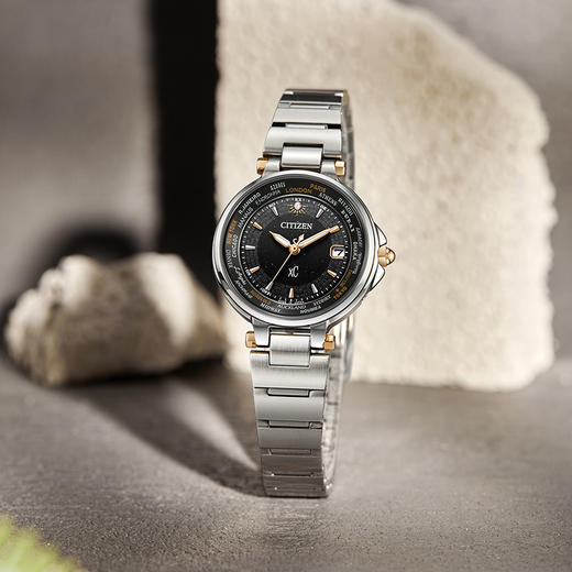 西铁城xC系列Xc系列多局电波情侣女表EC1010-65H 商品图6