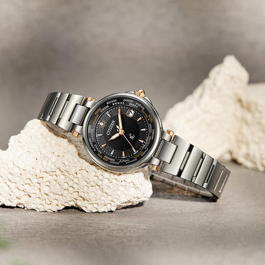 西铁城xC系列Xc系列多局电波情侣女表EC1010-65H 商品图5