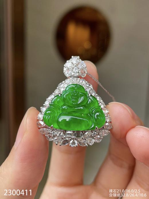 老坑玻璃黄阳佛公 92999【2300411】 商品图3