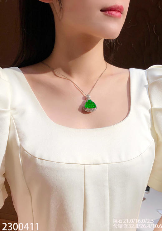 老坑玻璃黄阳佛公 92999【2300411】 商品图4