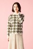 LNNNS 绿色千鸟格纹针织上衣 10754 商品缩略图0