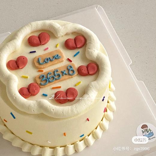 【优品系列】--【爱很简单】二选一送女友、老婆蛋糕 商品图3