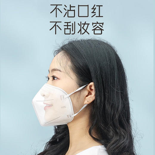 可孚 N95型医用防护口罩3d立体白色一次性医疗级别夏季潮流时尚独立包装无菌型共30只 商品图1