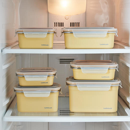 乐扣乐扣保鲜盒304不锈钢食品收纳密封水果便当盒便携冰箱专用 商品图4