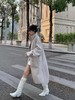双面尼侧开叉廓形大衣 商品缩略图0