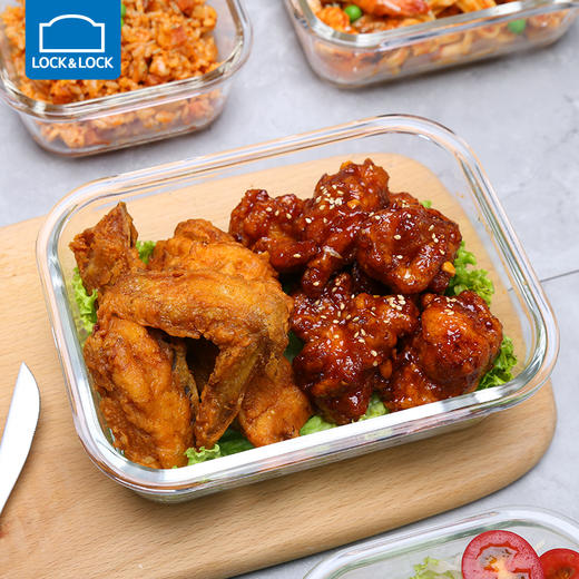 乐扣乐扣玻璃保鲜盒饭盒便当盒宝宝辅食上班族微波炉冰箱收纳 商品图2
