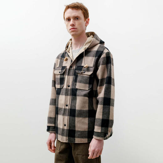 Orslow HOODED WOOL JACKET 双面穿Melton羊毛连帽夹克外套 商品图1