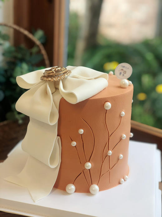 翻糖蝴蝶结奶油蛋糕 下单前请仔细阅读商品详情 商品图1