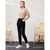 EITIE爱特爱高腰修身黑色简约保暖羽绒休闲裤通勤大方冬新款D2205005 商品缩略图1