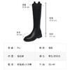 ZHR长筒靴女2022年冬季新款百搭显瘦加绒不过膝靴圆头厚底骑士靴 商品缩略图10
