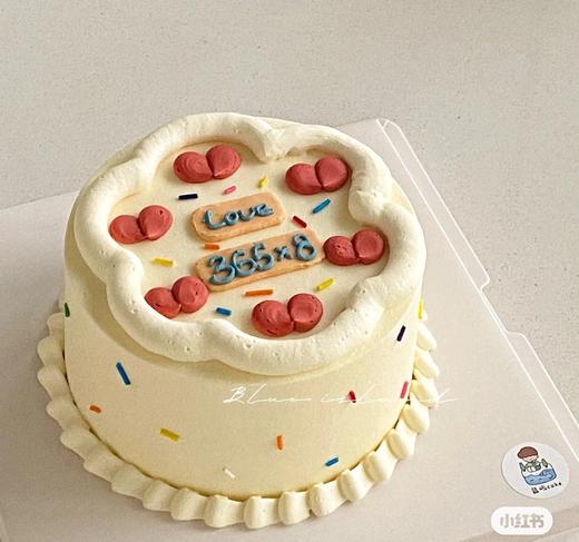 【优品系列】--【爱很简单】二选一送女友、老婆蛋糕 商品图1