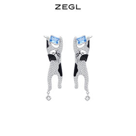 ZEGL设计师猫猫杂货铺系列猫咪耳环