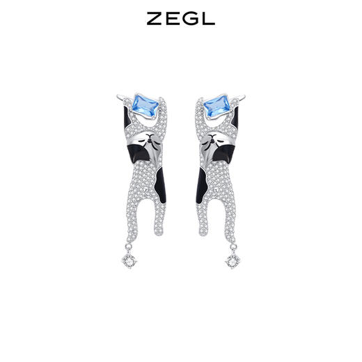 ZEGL设计师猫猫杂货铺系列猫咪耳环 商品图0