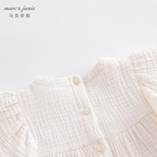 马克珍妮春装新款 女童荷叶边全棉小衫 儿童娃娃衫230182 商品图4
