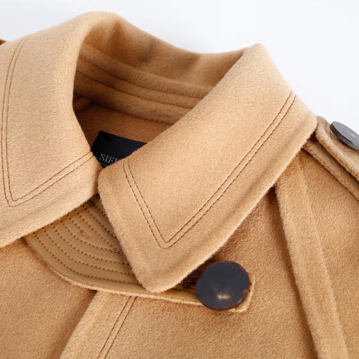 [MD906]斯尔丽瑟俪2022年冬上新短款风衣式大衣外套 商品图3