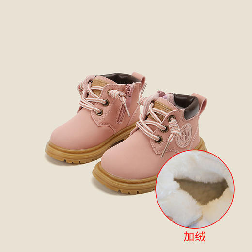 麦布熊儿童鞋英伦马丁靴男童婴儿学步鞋秋冬季女童小童宝 宝鞋子棉 商品图9