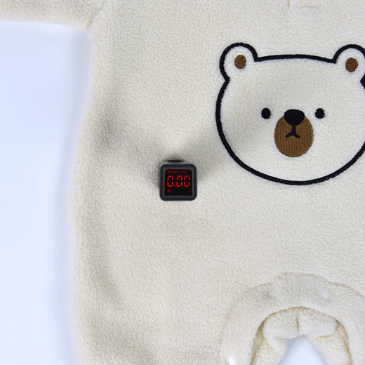 【下单送帽子】爆款ins小熊婴儿衣服摇粒绒爬爬服2022秋冬新哈衣宝宝 连体衣 商品图2