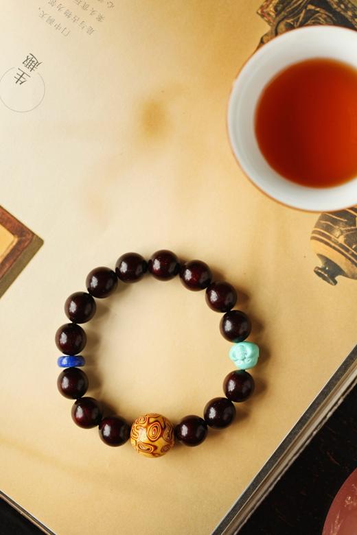 【青山特惠】原创12mm*14颗 小叶紫檀 心清  精美手串 y2 商品图1