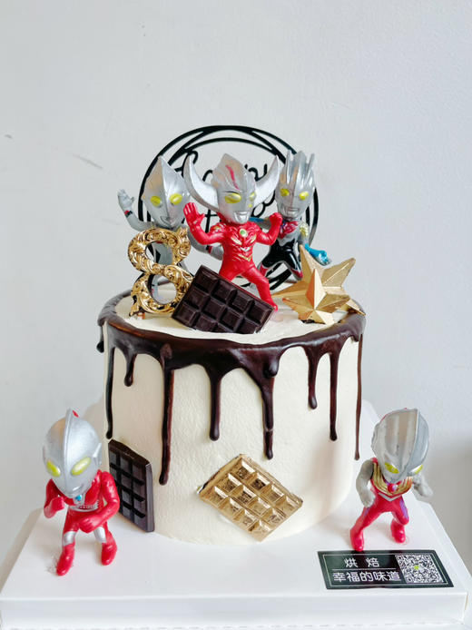 （5）奥特曼主题定制蛋糕，全部私人订制，装饰已实物为准 商品图1