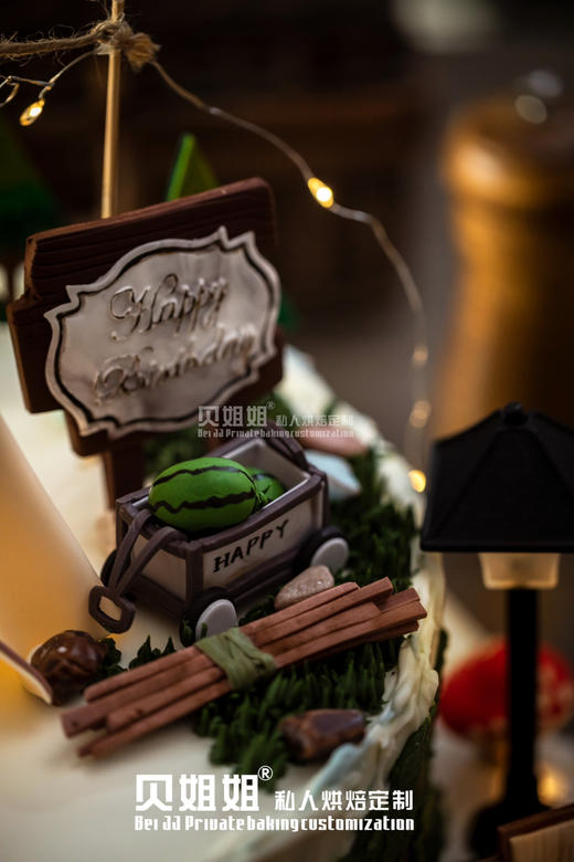 露营蛋糕（翻糖制作装饰多，提前订） 商品图2