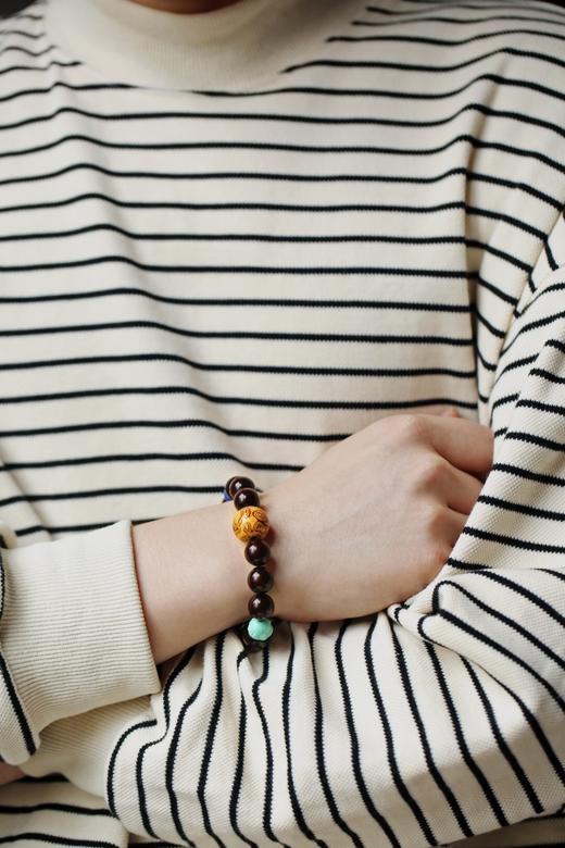 【青山特惠】原创12mm*14颗 小叶紫檀 心清  精美手串 y2 商品图4