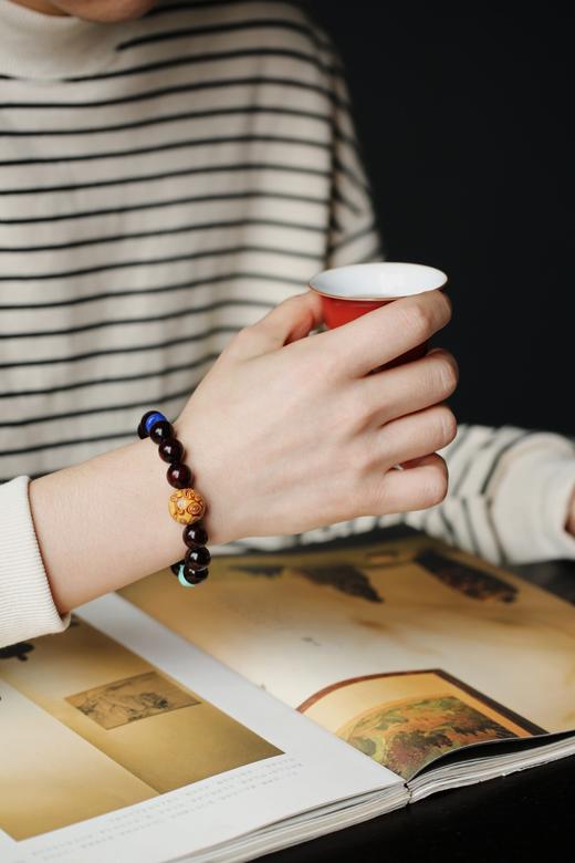 【青山特惠】原创12mm*14颗 小叶紫檀 心清  精美手串 y2 商品图6