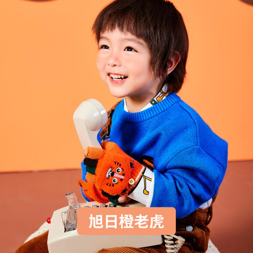 【翻盖露指，学习玩耍两不误】柠檬宝宝儿童半指手套Lemonkid2-13岁秋冬季儿童写字手套中小学生写作业幼儿园宝宝男女孩可爱卡通动物造型萌手套 商品图8