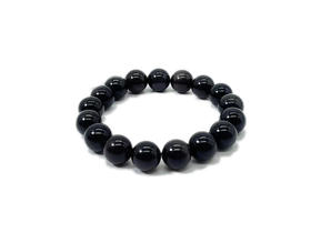 12mm冰岛5A黑曜石手串