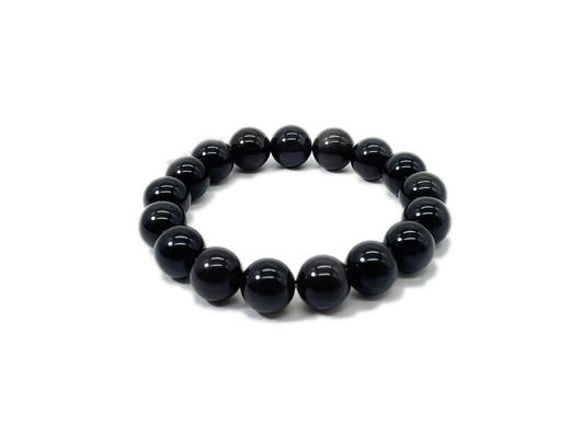 12mm冰岛5A黑曜石手串 商品图0