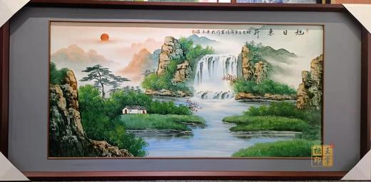 新彩山水瓷板画 商品图1