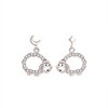【小羊咩】镂空小羊纯银星月微镶耳钉【JHY-E000469B】 商品缩略图4