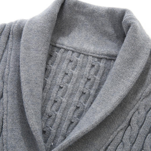 一口价【新款DBJ】大依优型大码男装加肥加大码毛衣男士针织开衫外套胖子加厚上衣 商品图4