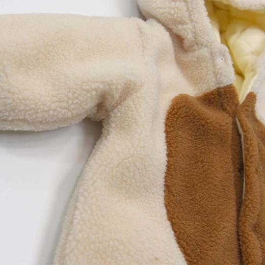 【买衣送鞋】婴儿棉衣冬装羊羔绒麋鹿爬爬服洋气2022新款加棉宝宝连体外出服 商品图2