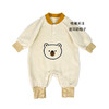 【下单送帽子】爆款ins小熊婴儿衣服摇粒绒爬爬服2022秋冬新哈衣宝宝 连体衣 商品缩略图4